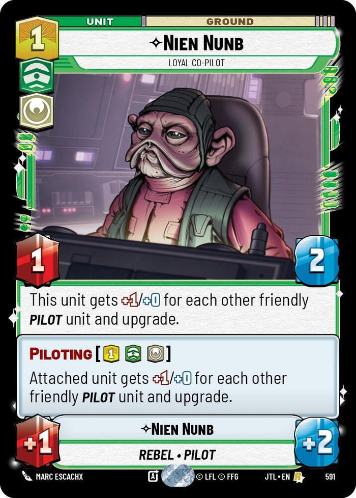 SWU - Nien Nunb - Loyal Co-Pilot  (591) (Foil)