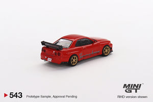Mini GT - 1/64 Nissan GT-R (R34) Tommykaira R-Z (Red)
