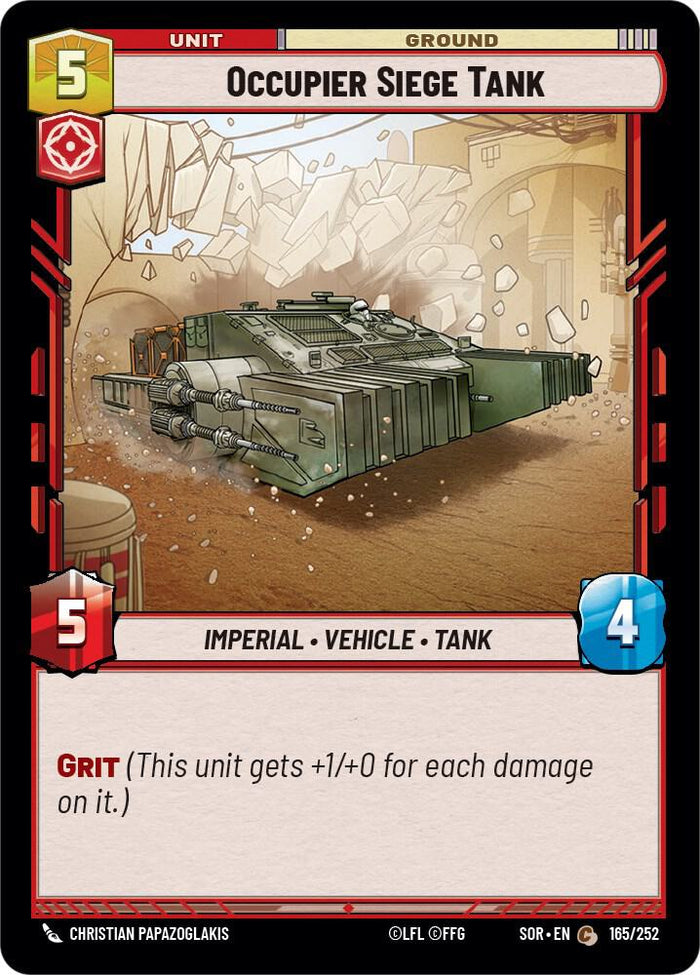 SWU - Occupier Siege Tank (165/252) (Foil)