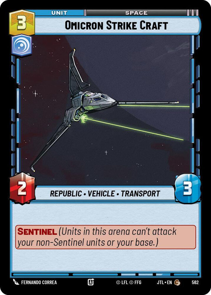 SWU - Omicron Strike Craft  (562) (Foil)