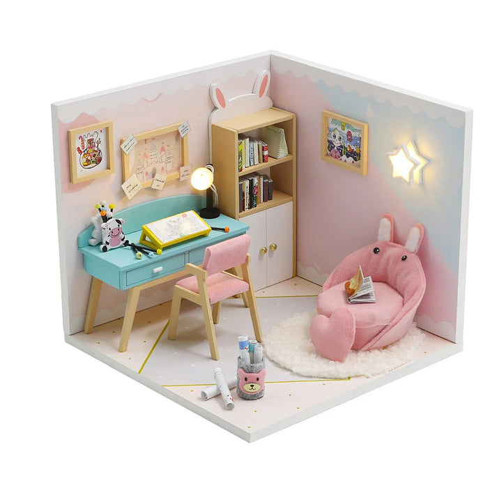 Pocohouze - Mini DIY House - Study Room w/ LED Light