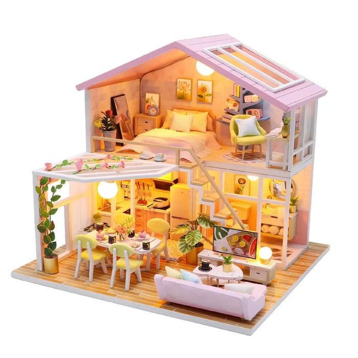 Pocohouze - Mini DIY House - Sweet Time w/ LED Light