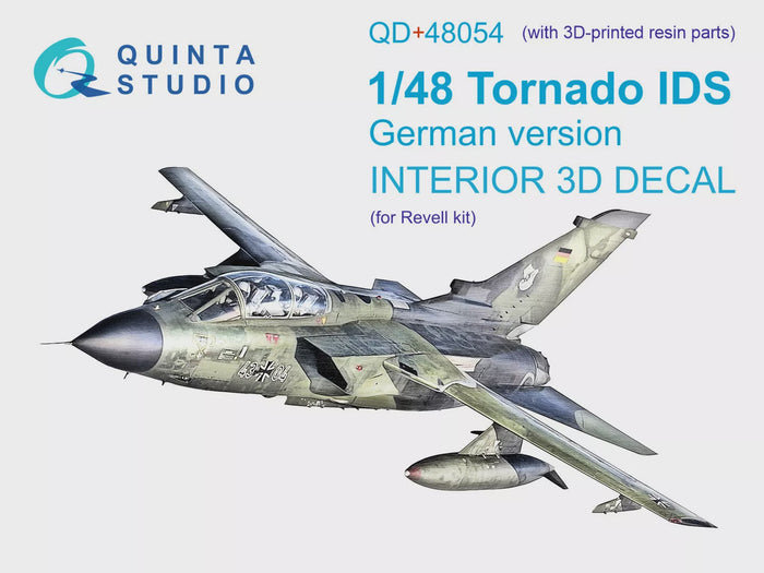 Quinta Studio QD+48054 - 1/48 Tornado IDS German 3D-Printed & coloured Interior (Revell kit)