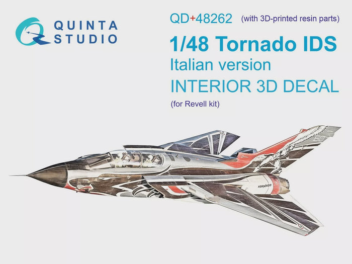 Quinta Studio QD+48262 - 1/48 Tornado IDS Italian 3D-Printed & Coloured Interior (for Revell kit)