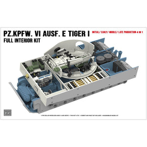 RFM - 1/35 German Tiger I Full Interior Kit: Initial/ Early/ Late Production 4 in 1