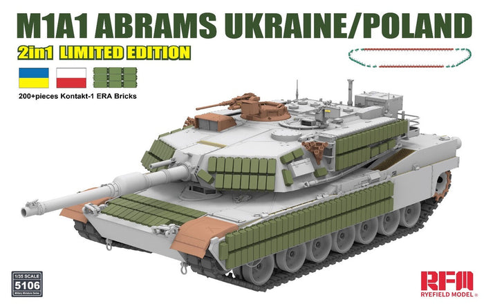 RFM - 1/35 M1A1 ABRAMS Ukraine/Poland 2in1 Limited Edition