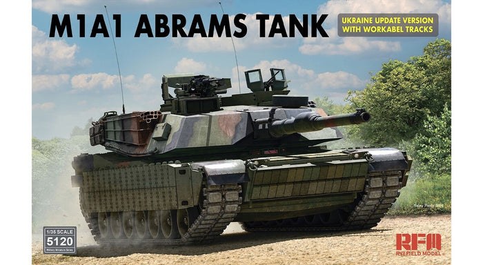 RFM - 1/35 M1A1 Abrams Tank Ukraine Update Version w/ Workabel Tracks