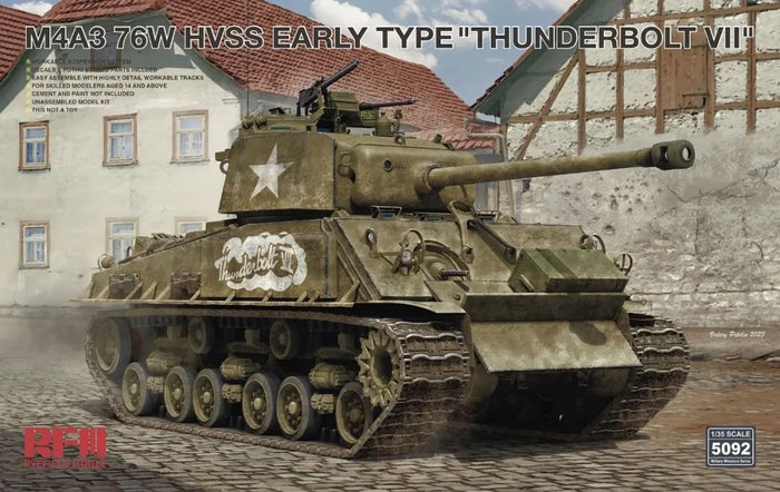 RFM - 1/35 M4A3 76W HVSS Early Type "THUNDERBOLT VII"