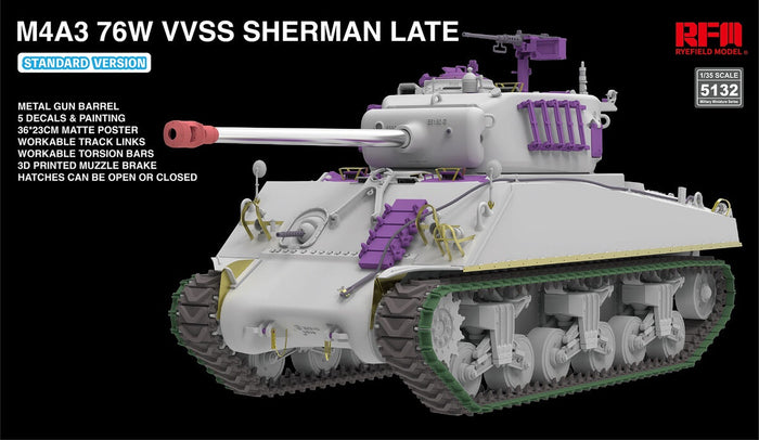 RFM - 1/35 M4A3 76W VVSS Sherman Late (Standard Version)