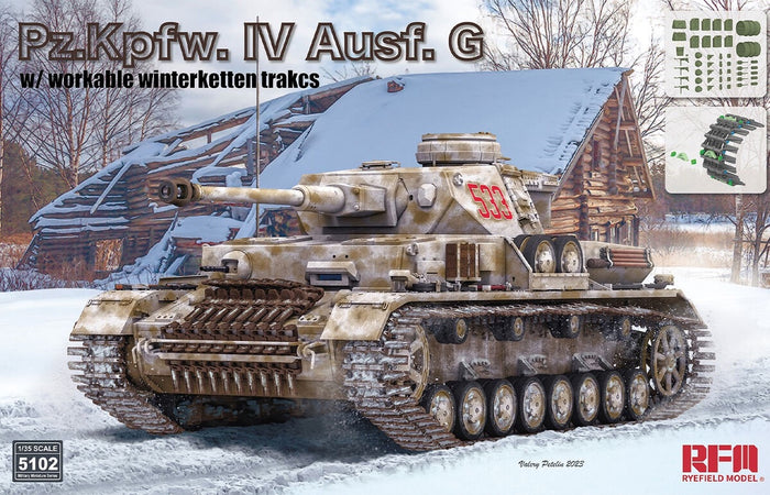 RFM - 1/35 Pz.Kpfw. IV Ausf. G w/ workable WINTERKETTEN trakcs