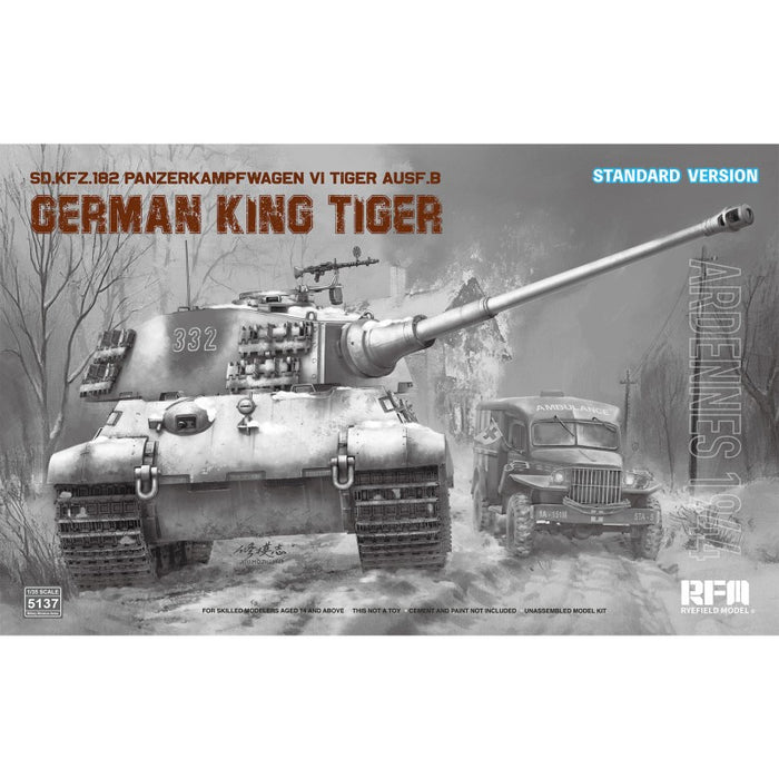 RFM - 1/35 Sd.Kfz.182 Panzerkampfwagen VI Tiger Ausf.B King Tiger ARDENNES 1944  Standard Version