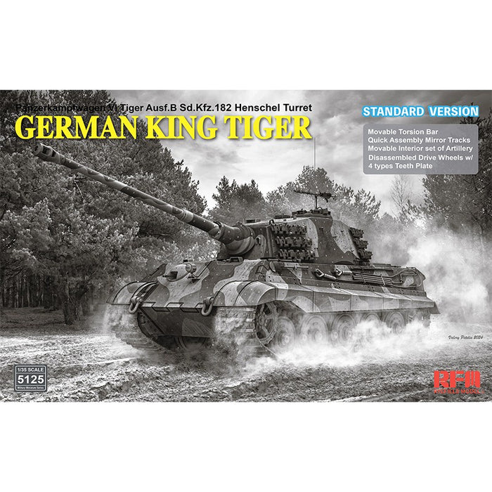 RFM - 1/35 Sd.Kfz.182 Tiger Ausf.B King Tiger (Henschel Turret)  - Standard Version