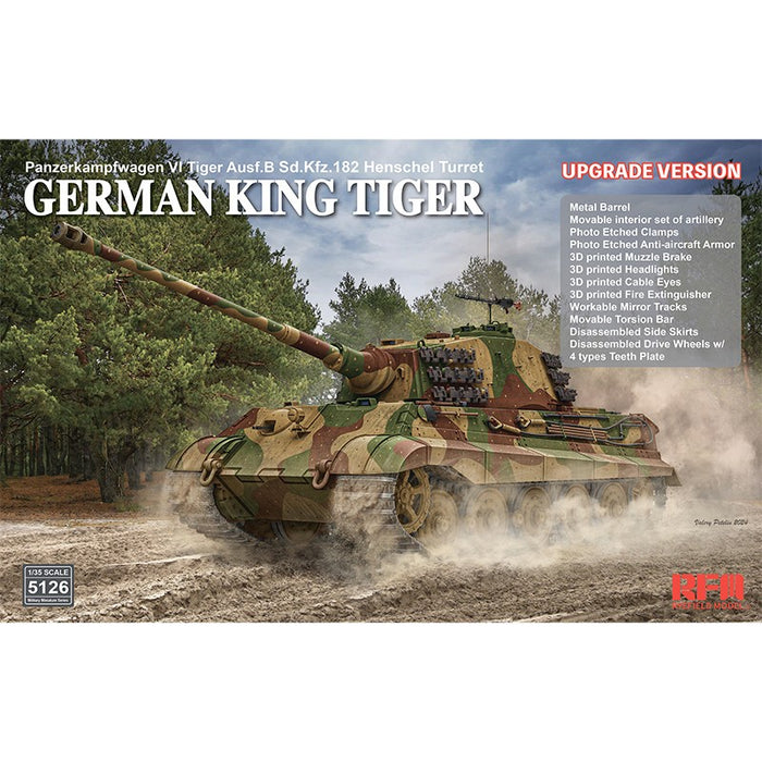 RFM - 1/35 Sd.Kfz.182 Tiger Ausf.B King Tiger (Henschel Turret)  - Upgrade Version