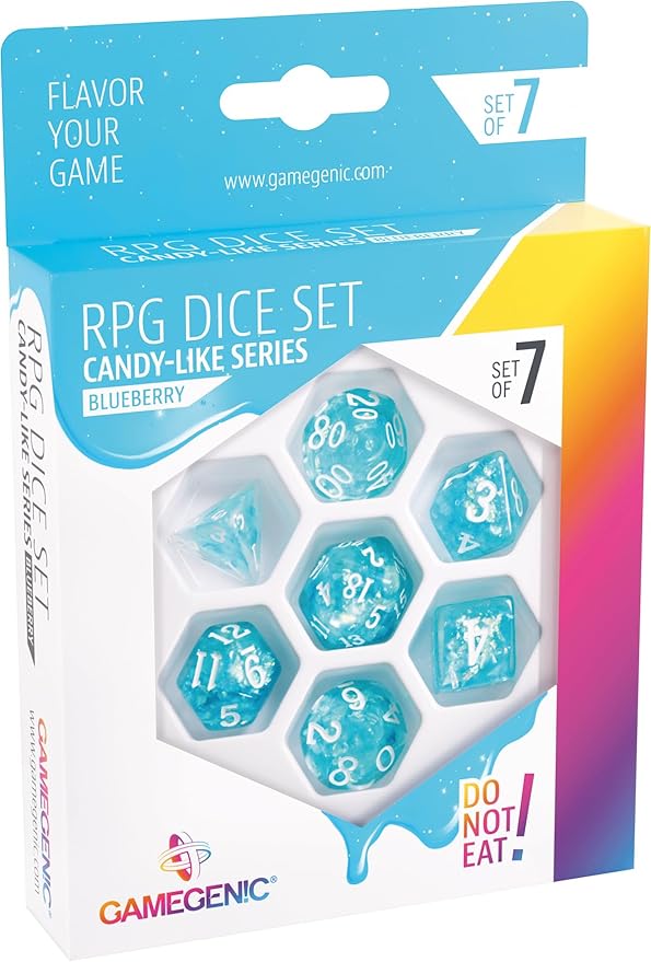 GameGenic - RPG Dice Set - Candy-like Series - Blueberry