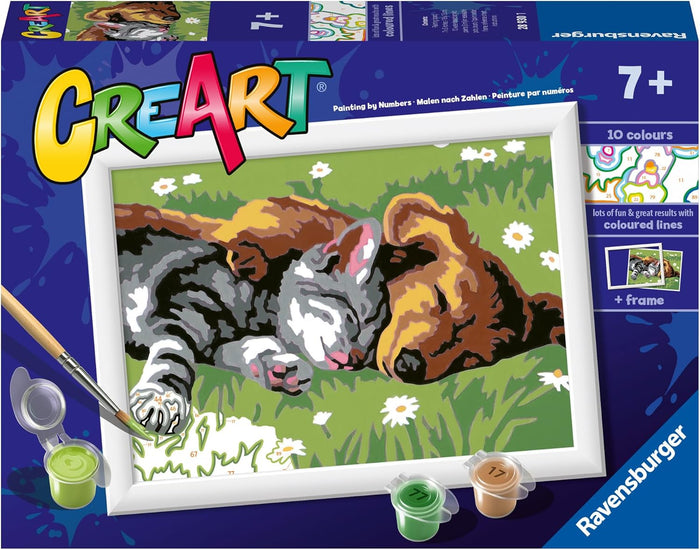 Ravensburger - Creart Sleeping Cat And Dog
