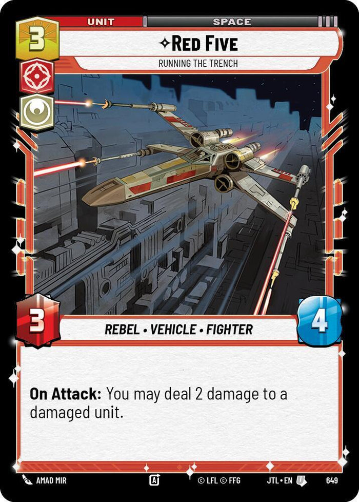 SWU - Red Five - Running the Trench  (649) (Foil)