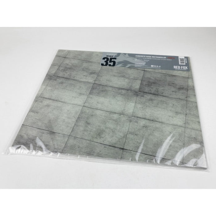 Red Fox Studio 35001 - 1/35 Concrete Base Rectangular Type 5 380x320mm (Universal)