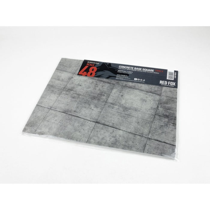 Red Fox Studio 48015 - 1/48 Concrete Base Square Type 3 300x230mm (Universal)