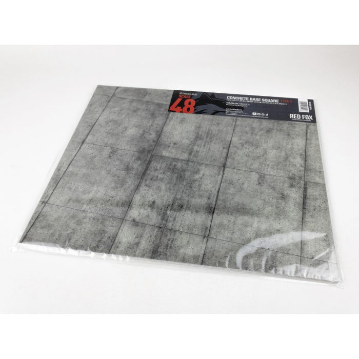 Red Fox Studio 48016 - 1/48 Concrete Base Square Type 4 380x320mm (Universal)