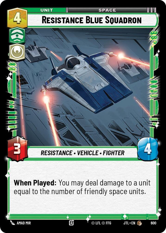 SWU - Resistance Blue Squadron  (600) (Foil)
