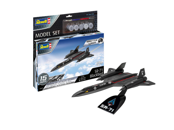 Revell - 1/110 Lockheed SR71 Blackbird (Easy-Kit) (Model Set Incl. Paint)