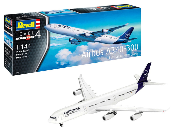 Revell - 1/144 A340-300 Lufthansa New Livery