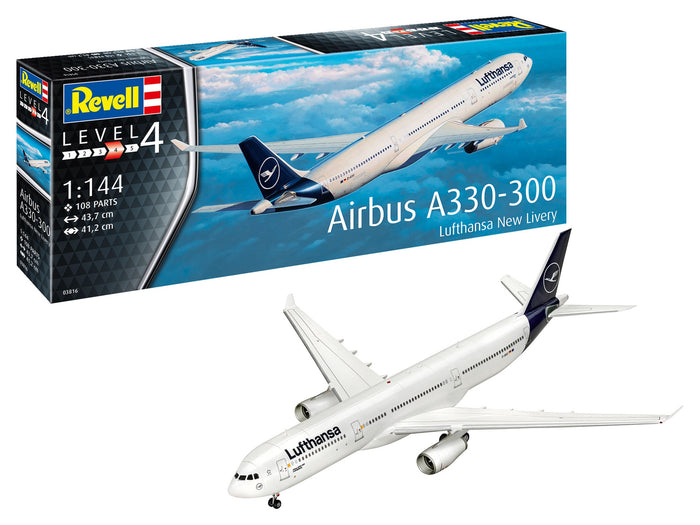 Revell - 1/144 Airbus A330-300 Lufthansa "New Livery"