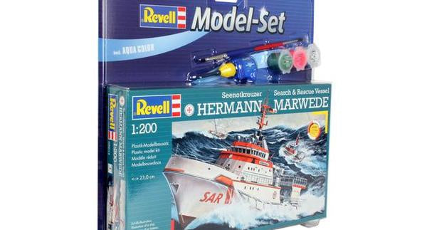 Revell File Set Revell - 1/200 Hermann Marwede (Model Set Incl. Paint) – Jix Hobbies