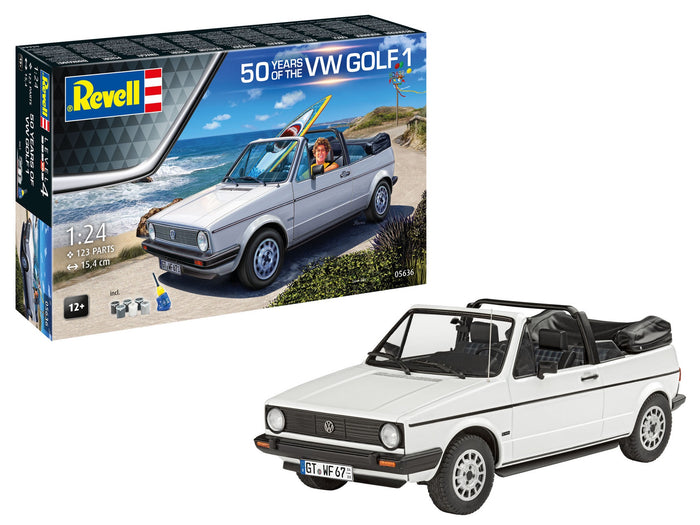 Revell - 1/24 "50 Years of the VW Golf 1" (Model Set Incl. Paint)