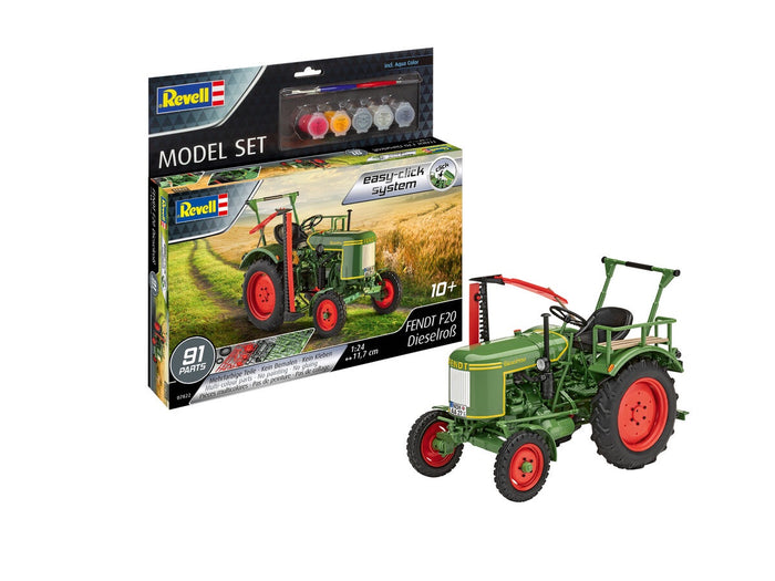 Revell - 1/24 Fendt F20 Tractor (Easy-Kit) (Model set Incl. Paint)