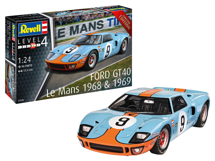 Revell - 1/24 Ford GT 40 Le Mans 1968 & 1969