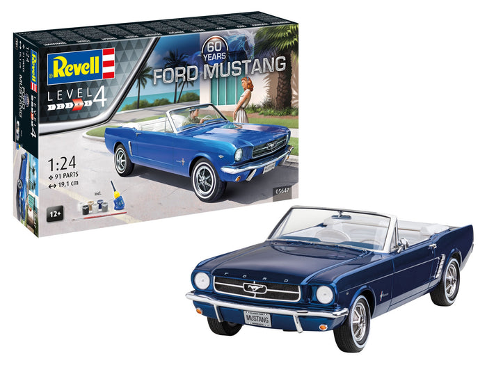 Revell - 1/24 Ford Mustang "60th Anniversary" (Model Set Incl. Paint)