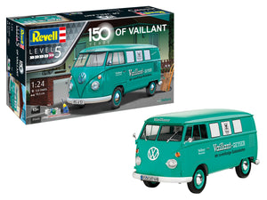Revell - 1/24 Gift Set VW T1 Bus "150 Years of Vaillant" (Model Set Incl. Paint)