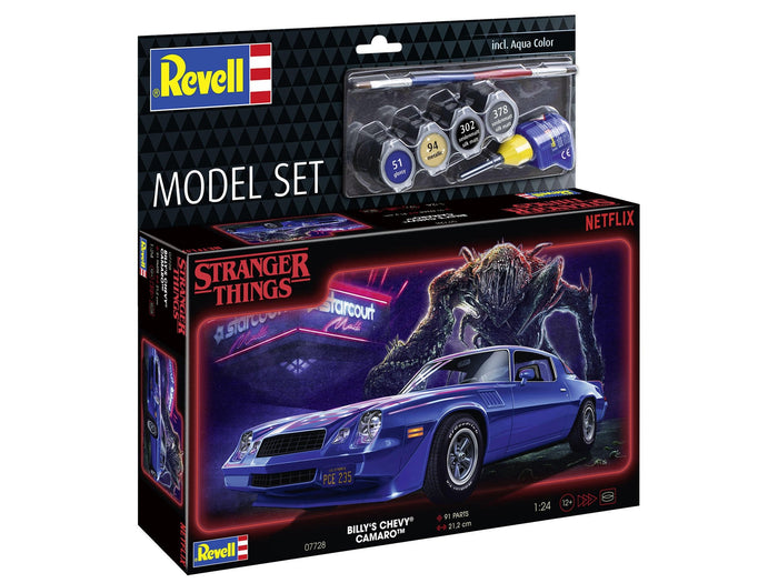 Revell - 1/25 Stranger Things Chevy Camaro Z/28 (Model Set Incl. Paint)