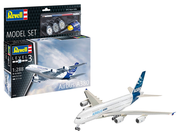Revell - 1/288 Airbus A380 (Model Set Incl. Paint)