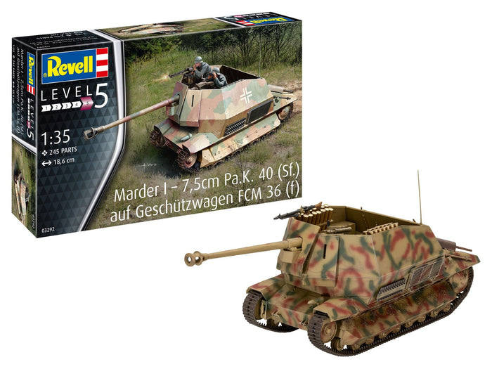 Revell - 1/35 Marder I  7.5cm Pa.K. 40 (Sf.) auf FCM 36(f)