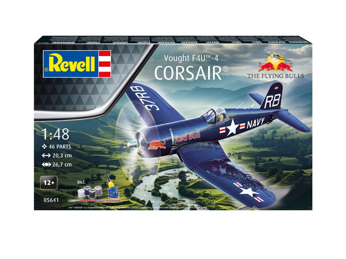 Revell - 1/48 Gift Set Flying Bulls F4U-4 Corsair (Model Set Incl. Paint)