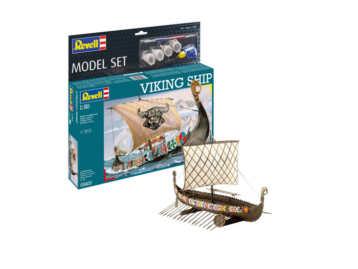 Revell - 1/50 Viking Ship (Model Set Incl. Paint)