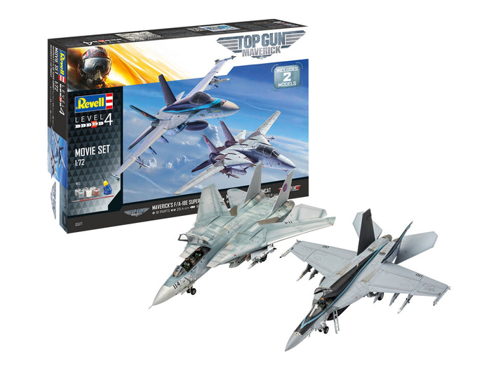 Revell - 1/72 Gift Set Top Gun Movies (Model Set Incl. Paint)