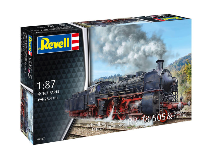 Revell - 1/87 Schnellzuglokomotive BR18505 with Tender