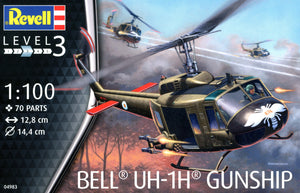 Box of the Revell - 1/100 Bell UH-1H Gunship