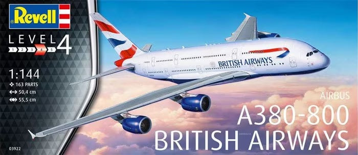 Revell - 1/144 A380-800 British Airways