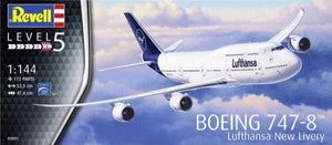 Revell - 1/144 Boeing 747-8 Lufthansa (New Livery) 