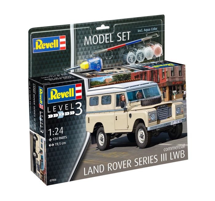 Revell - 1/24 Land Rover Series III LWB (Model set Incl. Paint)