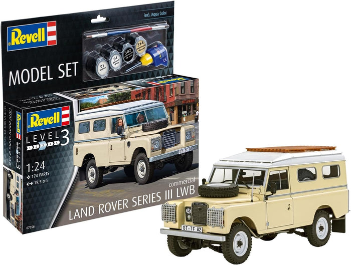 Revell - 1/24 Land Rover Series III LWB (Model set Incl. Paint)