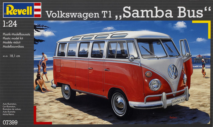 Revell - 1/24 Volkswagen T1 Samba Bus 1962