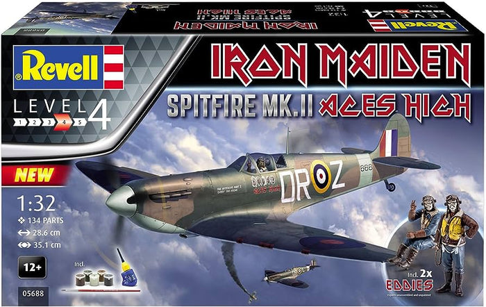 Revell - 1/32 Spitfire Mk.II "Aces High" Iron Maiden (Model Set Incl. Paint)