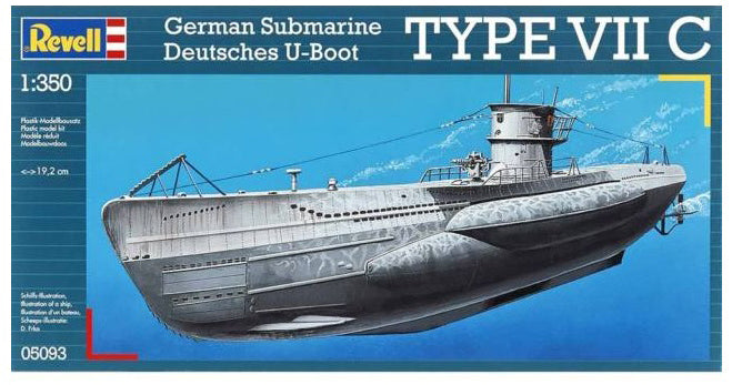 Revell - 1/350 German Submarine U-Boat Type VII C