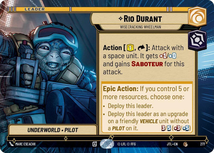 SWU - Rio Durant - Wisecracking Wheelman  (277)