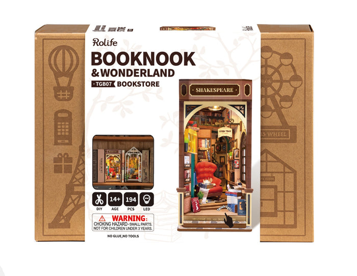 Robotime - DIY Book Nook - Shakespeare & Company